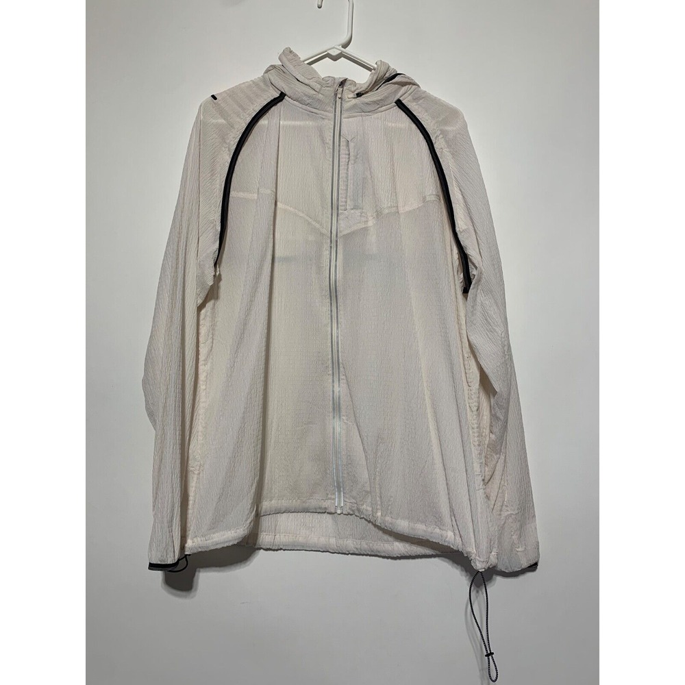 Gymshark Women White Speed Windbreaker Full Zip Jacket
